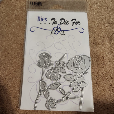 LONG STEM ROSE SET DIES - DIES TO DIE FOR