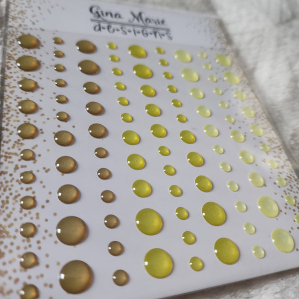 CITRINE JEWEL TONES CLEAR WITH COLOR ENAMEL DOTS - GINA MARIE DESIGNS