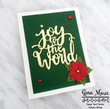 JOY TO THE WORLD ORNAMENT DIE SET - Gina Marie Designs