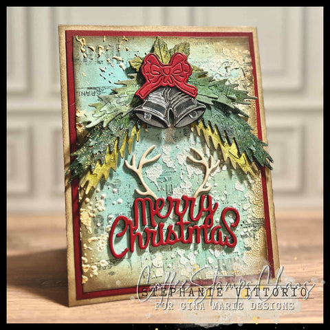 ANTLER MERRY CHRISTMAS DIE - Gina Marie Designs