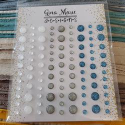 (BACK FROM RETIREMENT) WINTER SPARKLE ENAMEL DOTS - GINA MARIE DESIGNS