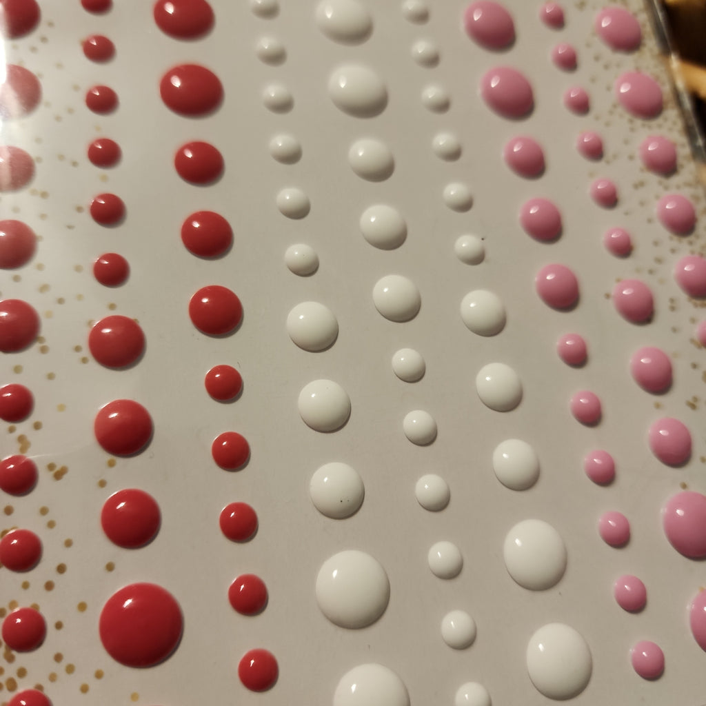 Valentine Gloss Enamel Dots Gina Marie Designs Scrapbook Outlet