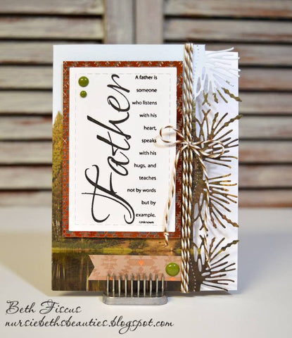 PINE BOUGH BORDER DIE - Gina Marie Designs