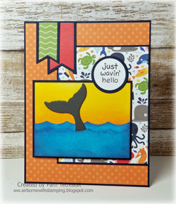WHALE TAIL AND OCEAN WAVES Dies - Gina Marie Designs