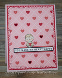 ARGYLE HEART PLATE BKGD DIE - GINA MARIE DESIGNS