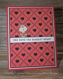 ARGYLE HEART PLATE BKGD DIE - GINA MARIE DESIGNS
