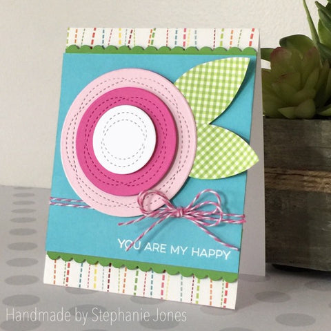 WONKY STITCHED CIRCLE DIE SET - Gina Marie Designs