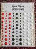 TRADITIONAL CHRISTMAS GLOSS ENAMEL DOTS - GINA MARIE DESIGNS
