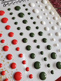 TRADITIONAL CHRISTMAS GLOSS ENAMEL DOTS - GINA MARIE DESIGNS