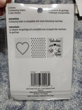 VALENTINE - RECOLLECTIONS STAMP & 2 EMBOSSING FOLDER SET