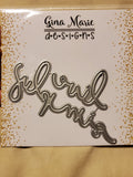 LIVE SIMPLY WORD DIE - GINA MARIE DESIGNS