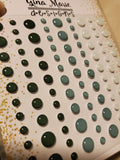 EUCALYPTUS CLEAR WITH COLOR STYLE ENAMEL DOTS - Gina Marie Designs