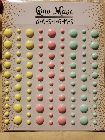 PASTEL EASTER GLOSS STYLE ENAMEL DOTS - Gina Marie Designs