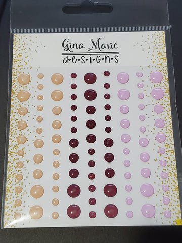 ROMANTIC CLEAR ENAMEL DOTS - GINA MARIE DESIGNS