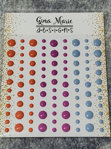 PHEASANT FEATHERS ENAMEL DOTS - GINA MARIE DESIGNS