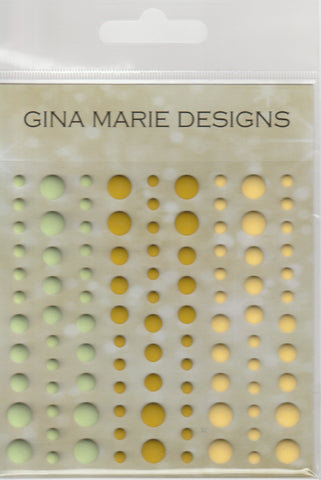 SUCCULENTS COLORS MATTE STYLE Enamel Dot Embellishments