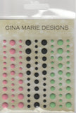 WATERMELON COLORS FLAT MATTE Enamel Dot Embellishments