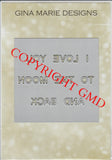 TO THE MOON DIE PLATE - Gina Marie Designs