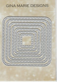 SLASH STITCHED ROUND SQUARE DIE SET - Gina Marie Designs