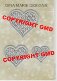 CUT IN CUT OUT HEART DIE SET - Gina Marie Designs