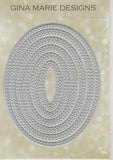 Limited Edition - DOUBLE STITCHED IN AND OUT CUT OVAL DIE SET - Gina Marie Designs