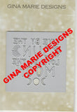 LIVE BY THE SUN LOVE BY THE MOON WORD PLATE DIE - Gina Marie Designs