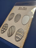 6 PIECE EASTER EGG DIE SET - Gina Marie Designs