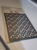 DECO FLOWER BKGD PLATE DIE - GINA MARIE DESIGNS