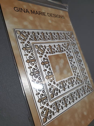 FLEUR SQUARE DIE SET - Gina Marie Designs