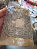 FRILLY LACE NESTED SQUARE DIE SET - Gina Marie Designs