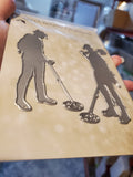 METAL DETECTING MAN & WOMAN DIE SET - Gina Marie Designs