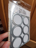 STITCHED CIRCLE PLATE BKGD DIE - GINA MARIE DESIGNS
