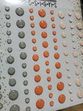 FUZZY PEACH CLEAR WITH COLOR STYLE ENAMEL DOTS - Gina Marie Designs