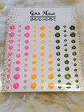 NEON TROPICS GLITTER STYLE ENAMEL DOTS - Gina Marie Designs
