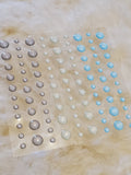 SNOWY MOUNTAIN CLEAR WITH COLOR STYLE ENAMEL DOTS - Gina Marie Designs