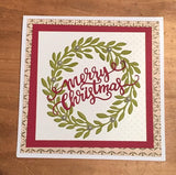 CURSIVE MERRY CHRISTMAS WORD DIE - Gina Marie Designs