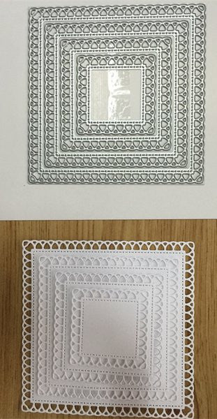 Lace-Up Picture Frame, Scalloped, Large