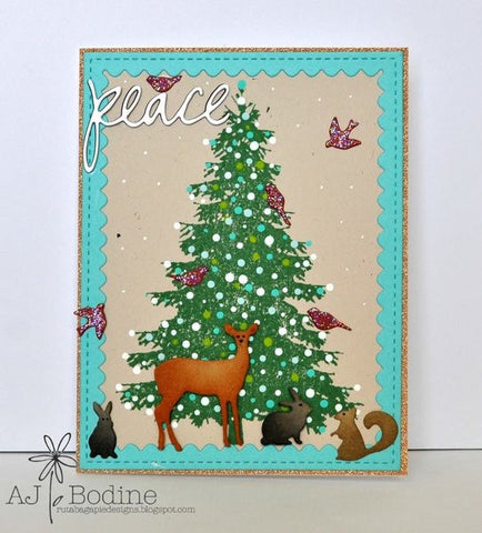 FRAMES ~ SCALLOPED STITCHED RECTANGLES - Gina Marie Designs