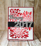 FLOWER BURST TRIO BKGD DIE PLATE - Gina Marie Designs