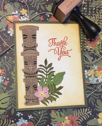 TIKI STATUE DIE - GINA MARIE DESIGNS
