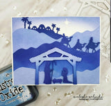 MARY AND JOSEPH CHRISTMAS BORDER DIE - Gina Marie Designs