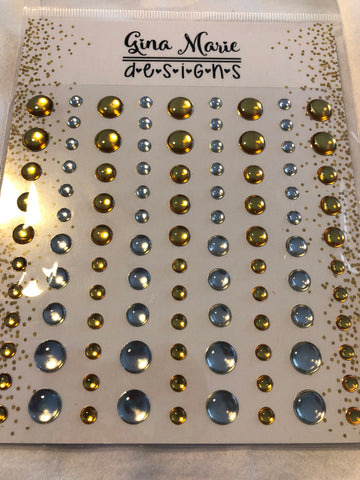 GOLD & SILVER FOIL MIRROR ENAMEL DOTS - Gina Marie Designs