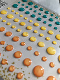 SUMMER FUN CLEAR WITH COLOR STYLE ENAMEL DOTS - Gina Marie Designs