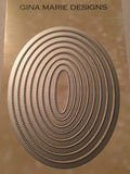 ‘ONLY’ PIERCE DOTS NESTED OVAL DIE SET - Gina Marie Designs