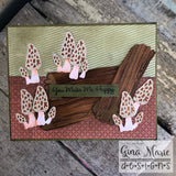 WEATHERED LOG & MUSHROOM DIE SET - Gina Marie Designs