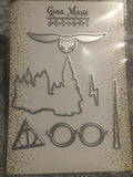 WIZARD POTTER THEMED DIE SET - Gina Marie Designs