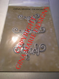CURLY CHRISTMAS WORD DIES - MERRY - BRIGHT - JOY - Gina Marie Designs