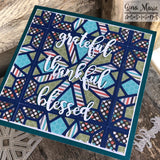 DIAMOND DROP 4x4 STITCHED QUILT DIE - Gina Marie Designs
