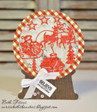 CUT IN CUT OUT SANTA SLEIGH SCENE DIE SET - Gina Marie Designs