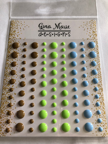 ALL BOY GLOSS STYLE ENAMEL DOTS - Gina Marie Designs